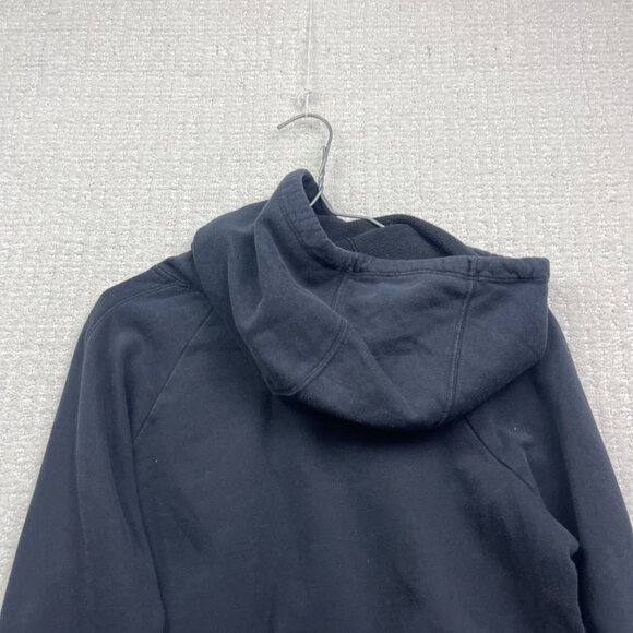 Under Armour Hoodie Mens S Black Funnel Neck Sweatshirt Graphic Logo Spell out - Picture 11 of 13